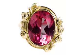 Ring Vintage Jewlery Ruby 14K Yellow gold vrc100y